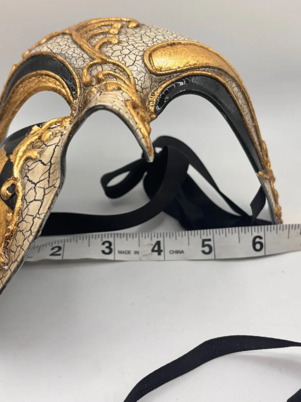His & Her Masquerade Ball Mask Harlequin Gold Black Costume Photo Halloween Pair